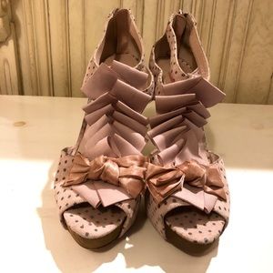 Betsey Johnson Polka Dot Heels